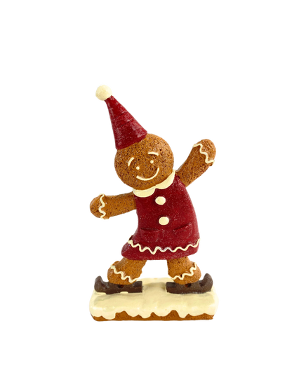 Ice Skating Gingerbread Decor