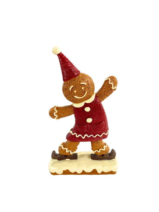 Ice Skating Gingerbread Decor