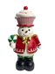 Traditional Snowman Nutcracker w/Cupcake