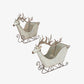 Set of Two Reindeer Sleighs