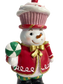 Traditional Snowman Nutcracker w/Cupcake