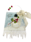 Snowman Postcard Ornament