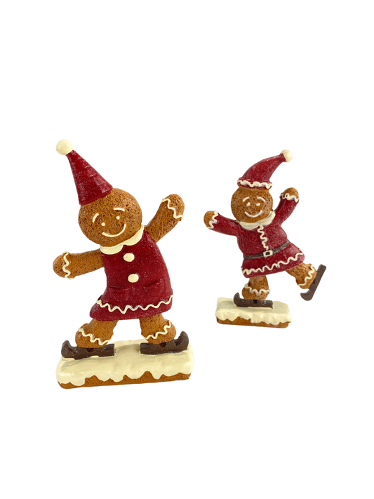 Ice Skating Gingerbread Decor