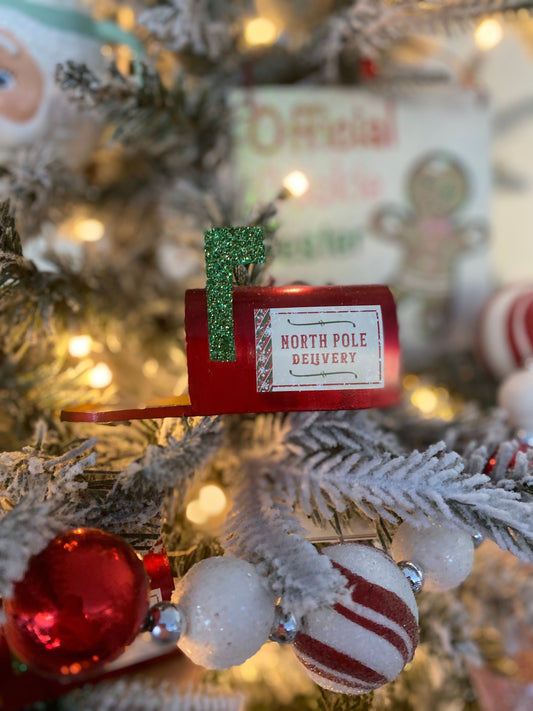 North Pole Mailbox Ornament