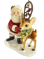 Large Retro Santa with Reindeer