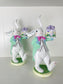 Set of Two Boy Bunnies w/Mini Cake