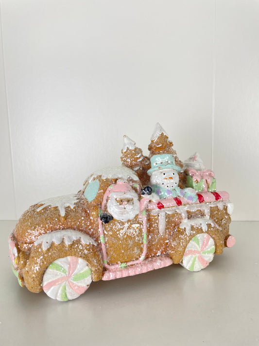 Pastel Gingerbread Car