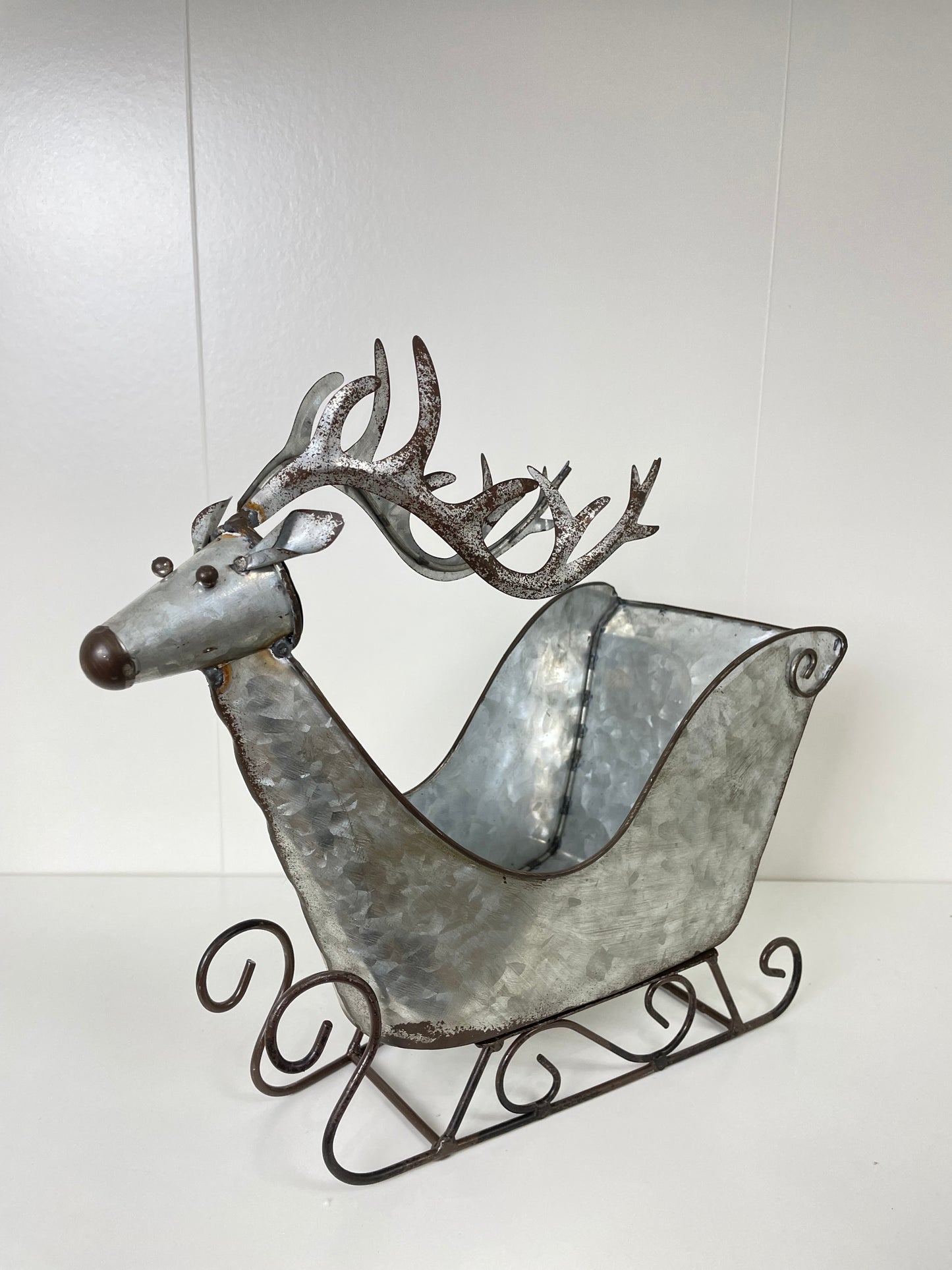 Set of Two Reindeer Sleighs