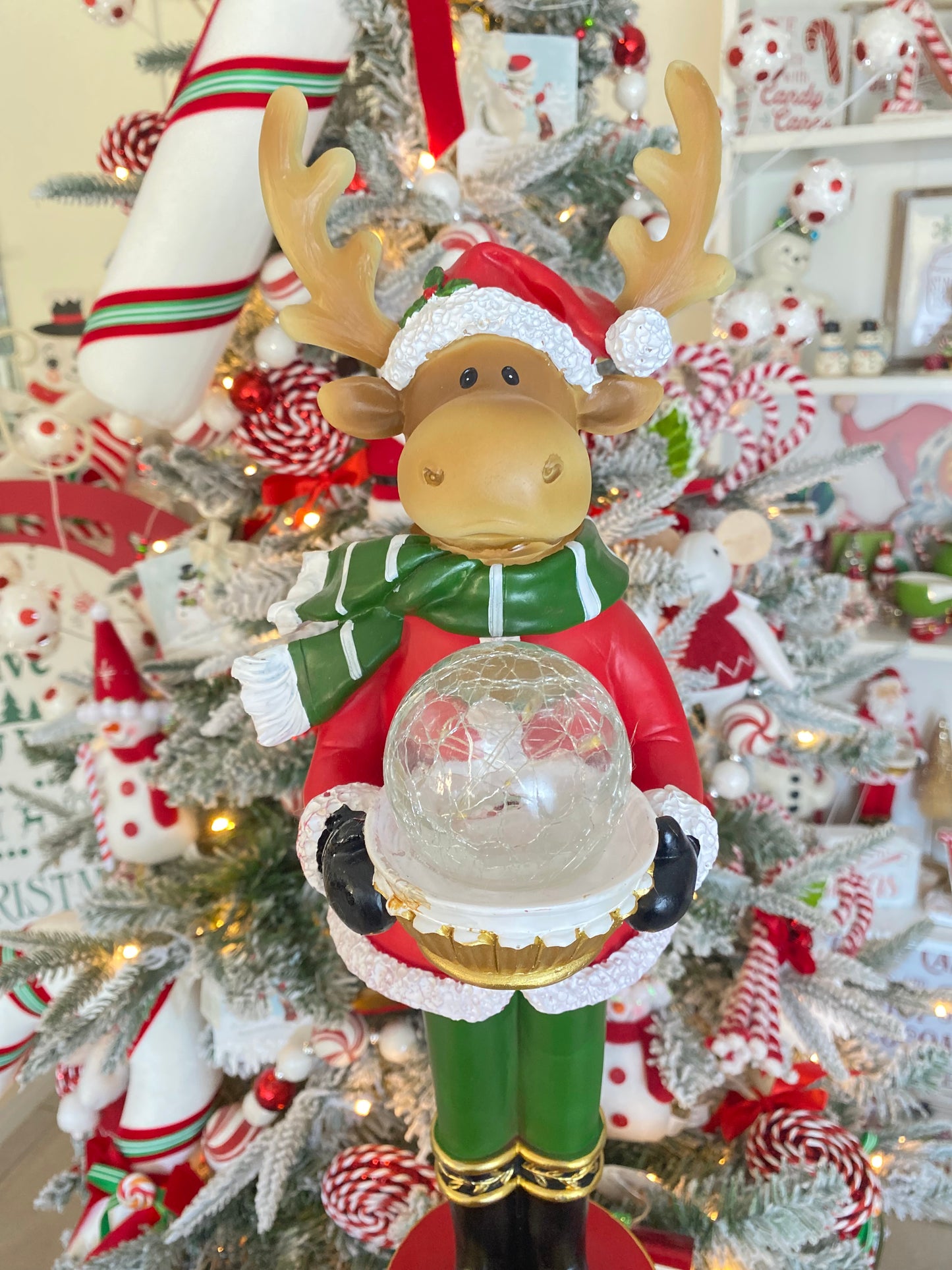 Marty Moose LED Christmas Figurine