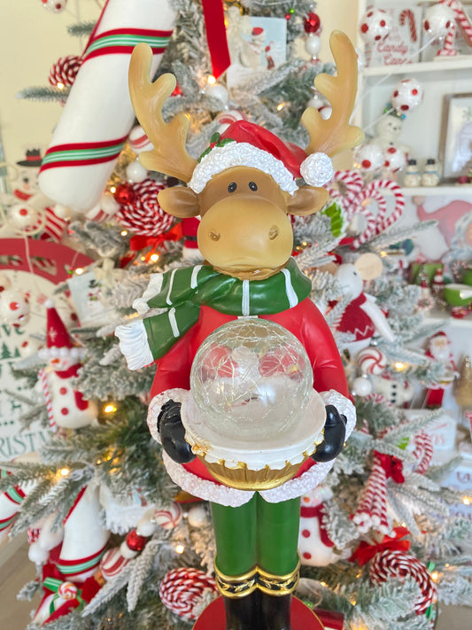 Marty Moose LED Christmas Figurine