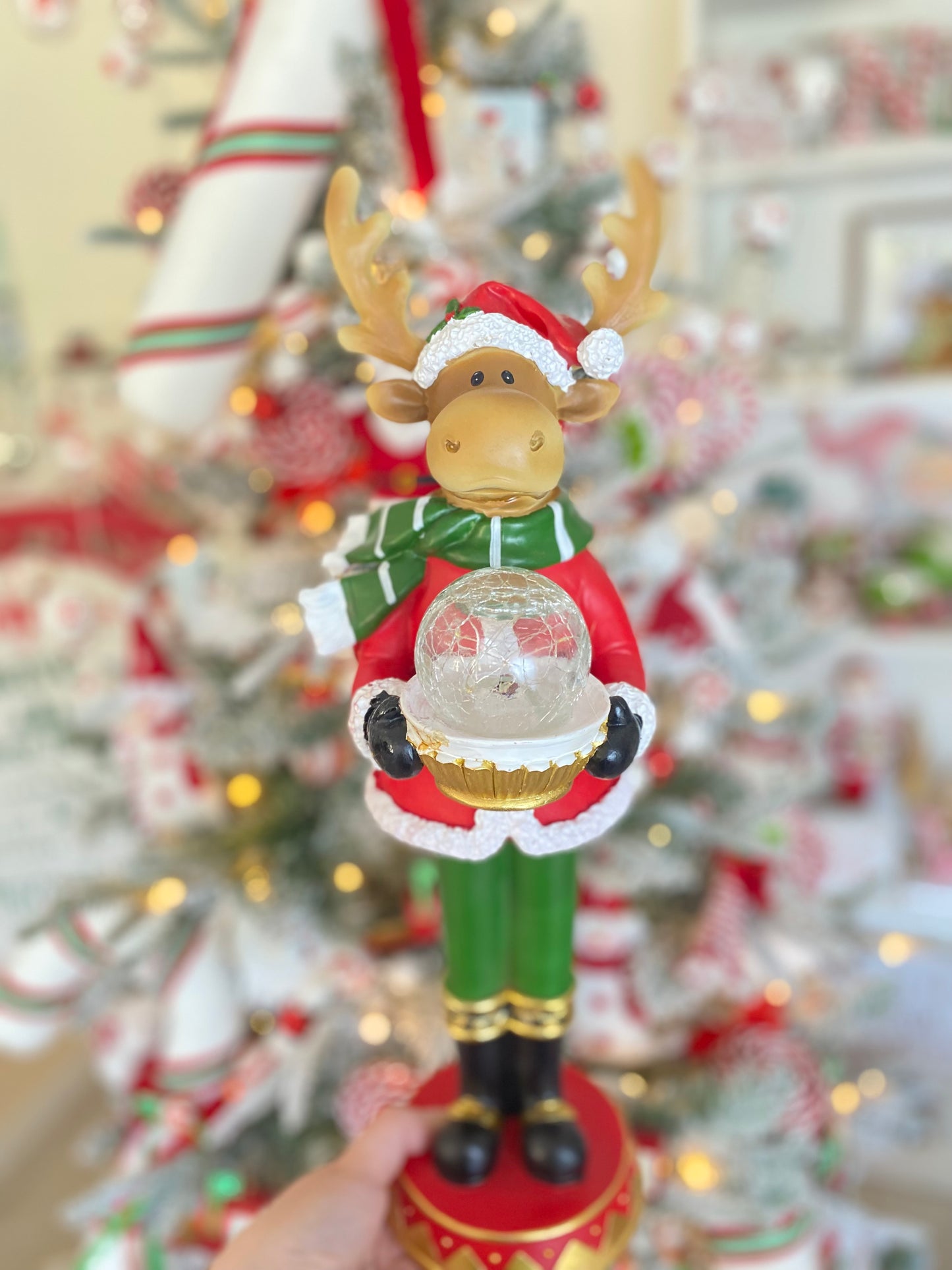 Marty Moose LED Christmas Figurine