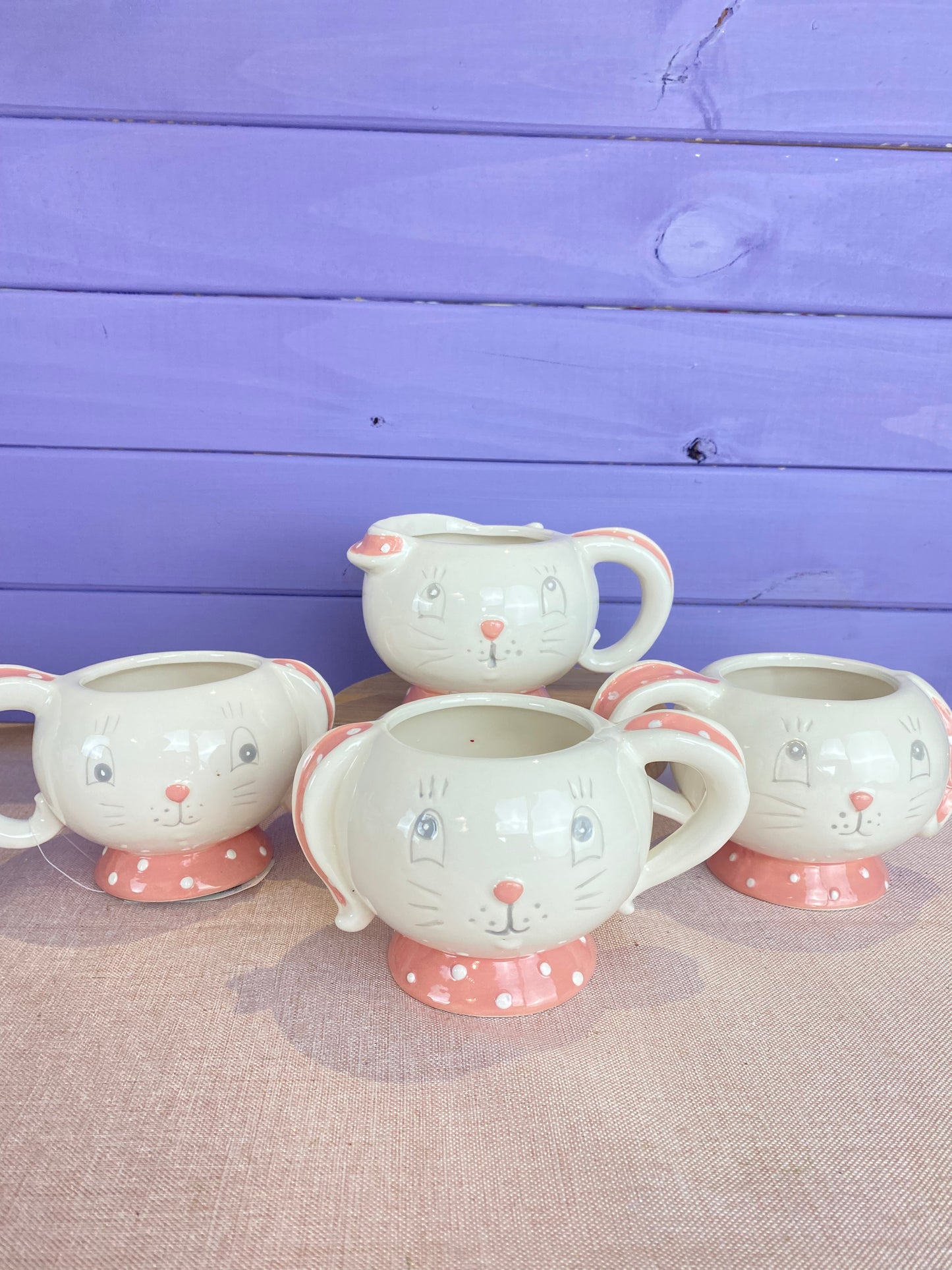 Easter Dottie Tea Cups s/4 (Seconds)