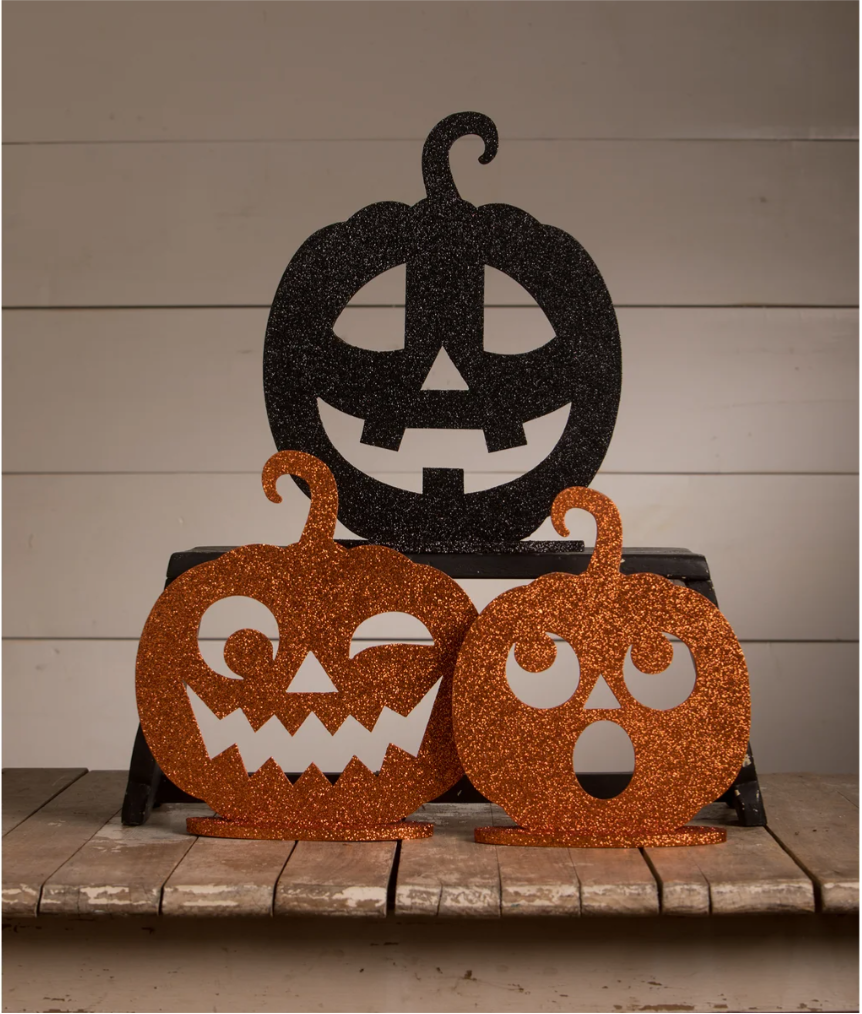 Jack-O-Lantern Glitter Dummy Boards S3