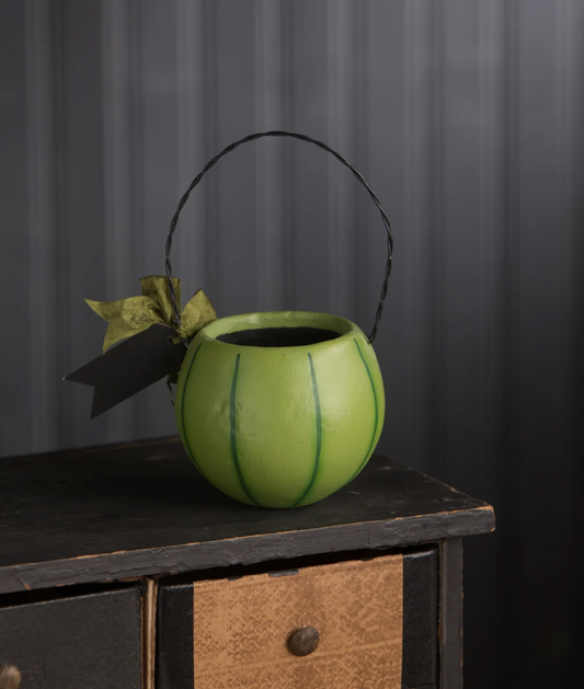 Small Green Pumpkin Bucket