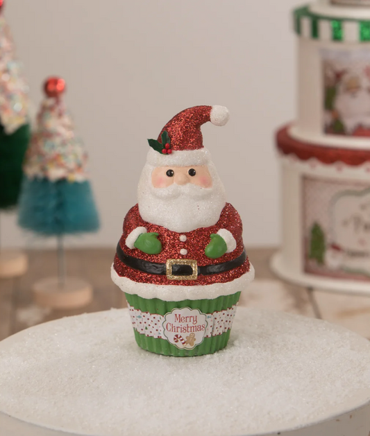 Santa Claus Cupcake Container