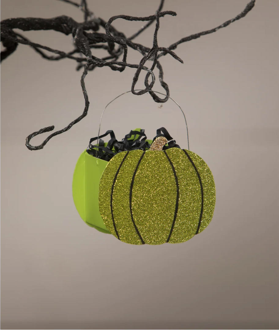 Lime Green Pumpkin Bucket