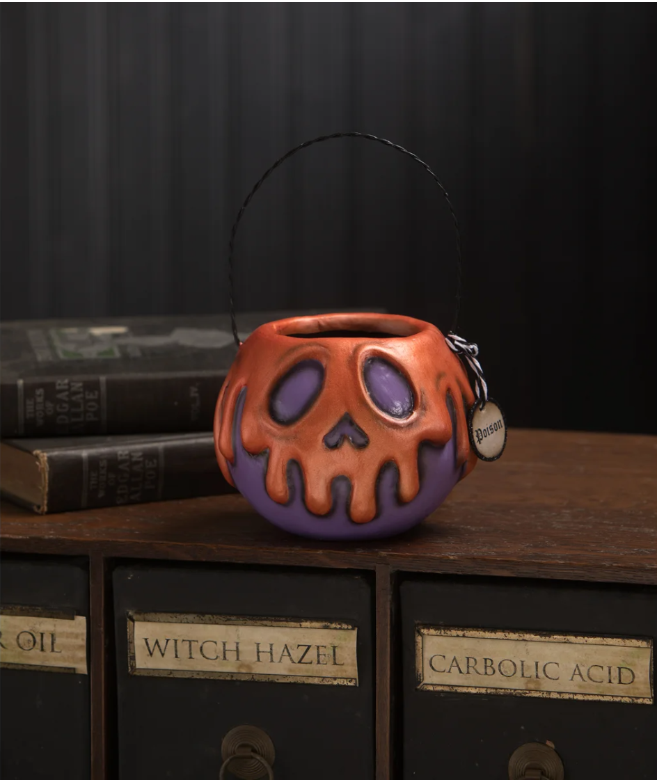 Small Purple Apple With Orange Poison Bucket