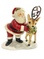 Large Retro Santa with Reindeer