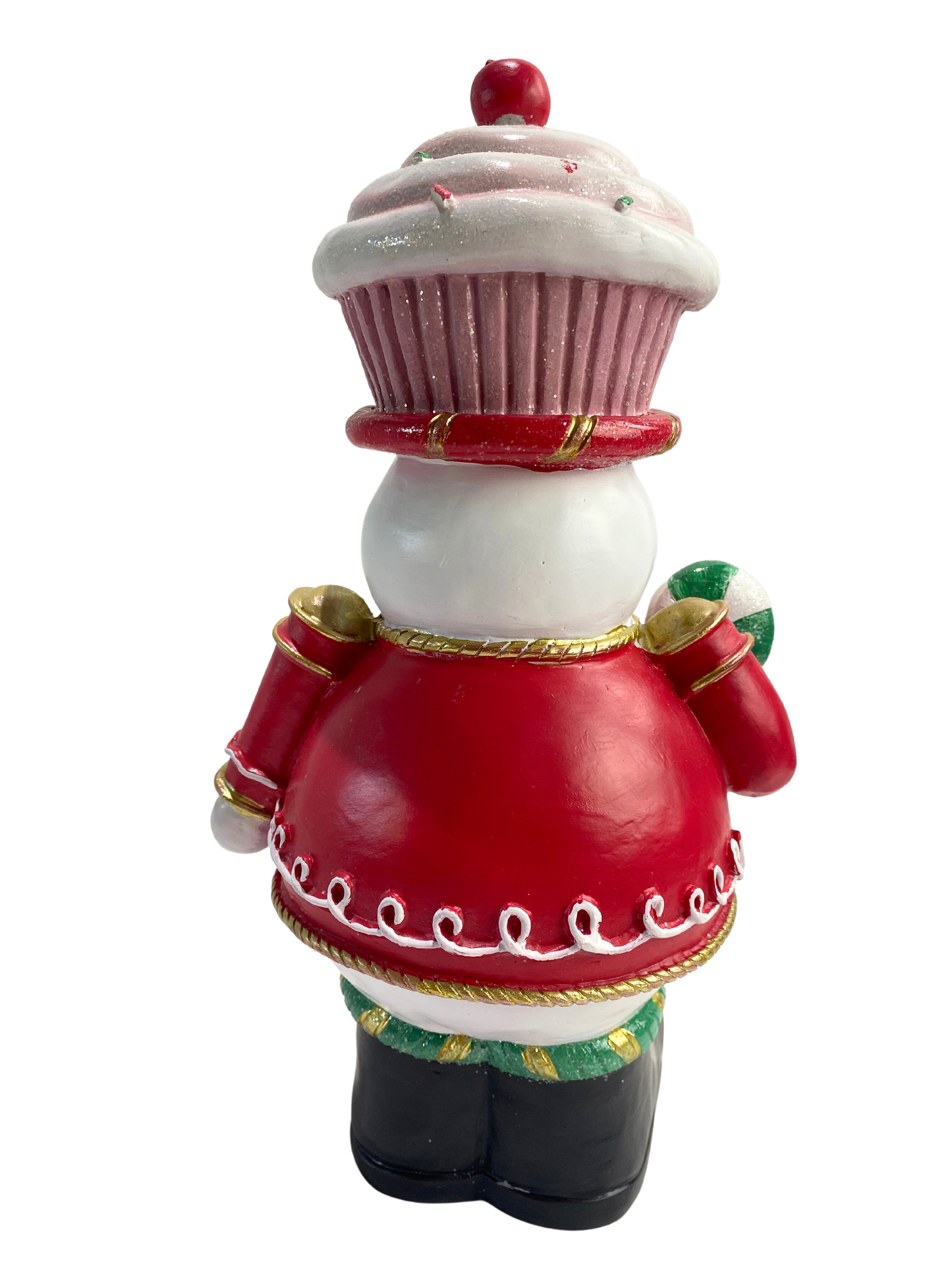 Traditional Snowman Nutcracker w/Cupcake