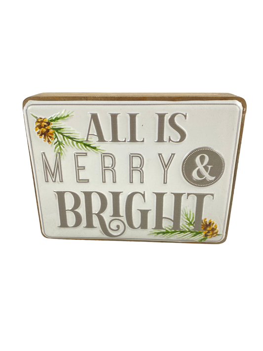 Wood Embossed Christmas Greetings