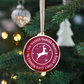 Reindeer Names Enamel Christmas Tree Decoration