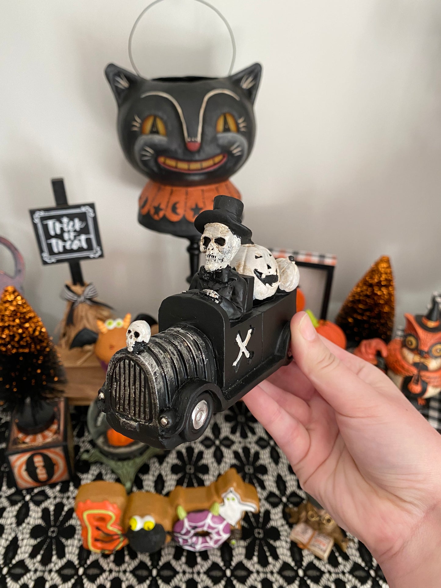 Skeleton Driver Figurine