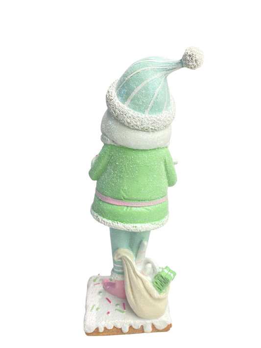 Pastel Santa w/Candy Canes