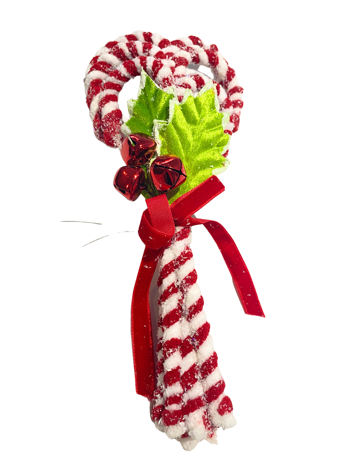 Candy Cane and Holly Bundle Ornament