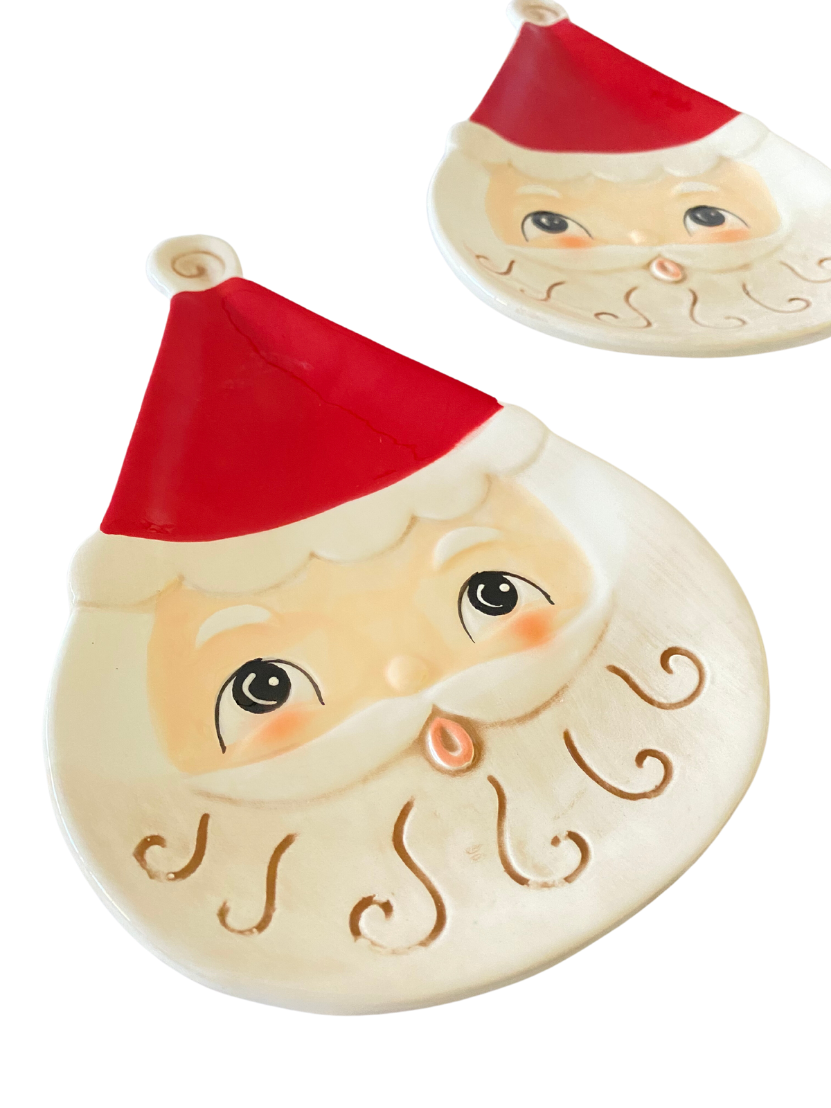 Nostalgic Santa Shaped Plate