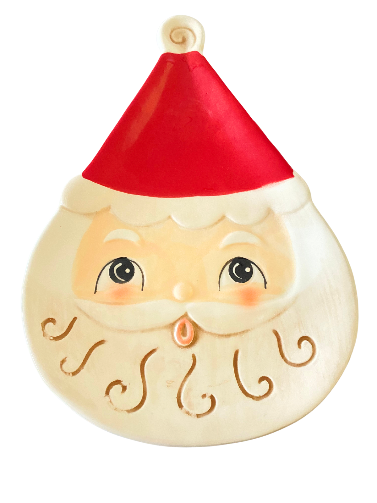 Nostalgic Santa Shaped Plate