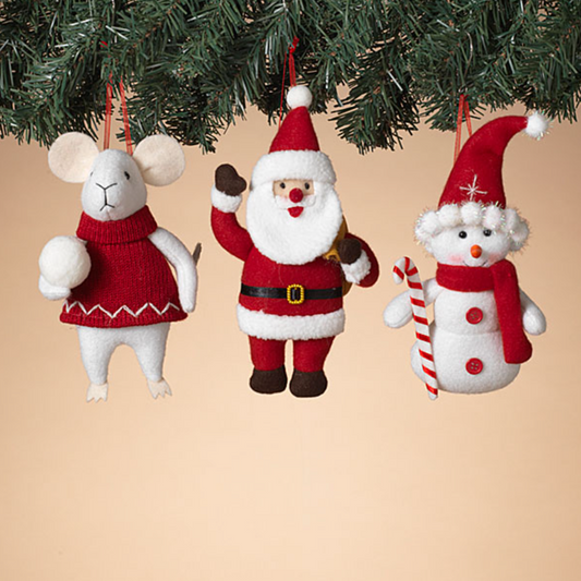 Santa and Friends Ornaments