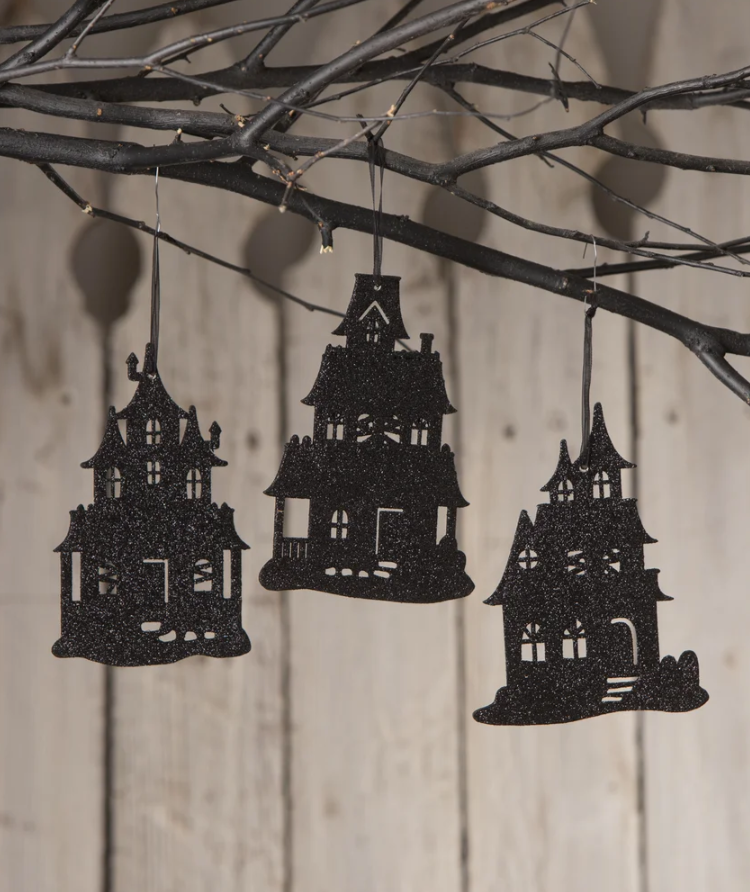 Haunted House Silhouette Ornament