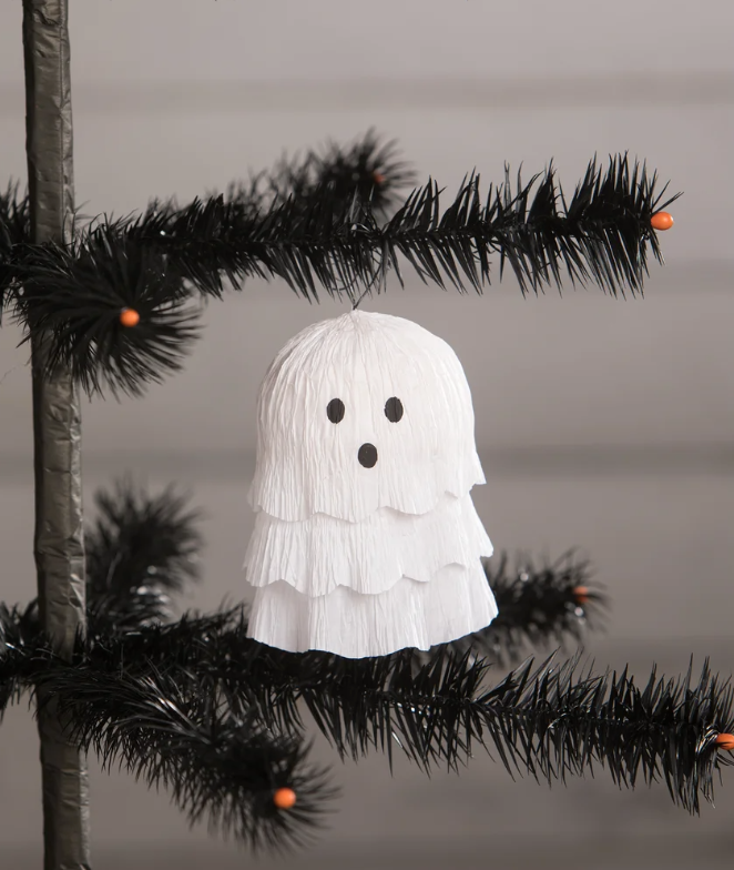 Crepe Paper Ghostie Ornament