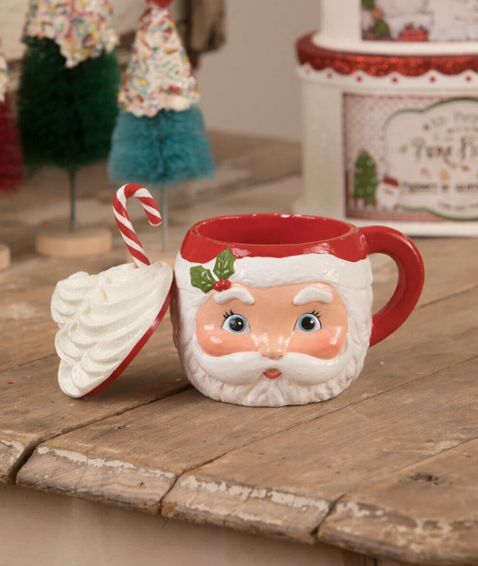 Sweet Tidings Santa Head Mug