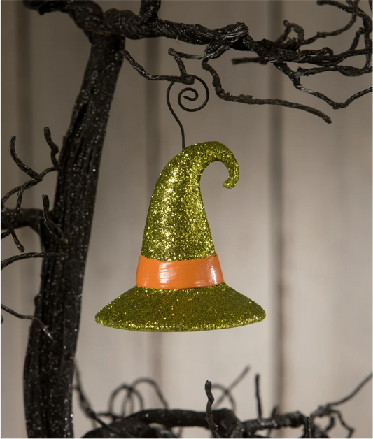 Witch Hat Green Ornament/Place Card Holder