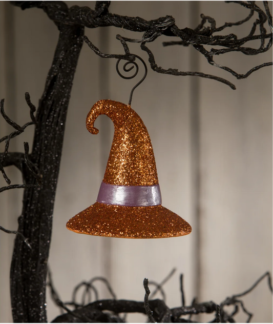 Witch Hat Orange Ornament/Place Card Holder